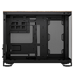 Corsair 2500x Doble  Caja MATX Cristal templado Negro  Nogal