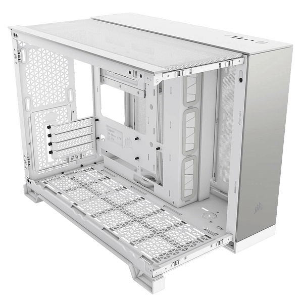 Corsair 2500x Doble  Caja MATX Cristal templado Blanco  Gris Satinado