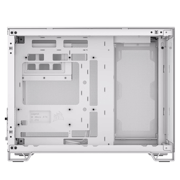 Corsair 2500x Doble  Caja MATX Cristal templado Blanco  Gris Satinado