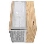 Corsair 2500x Doble  Caja MATX Cristal templado Blanco  Bambú Corsair 2500x Doble  Caja MATX Cristal templado Blanco  Bambú