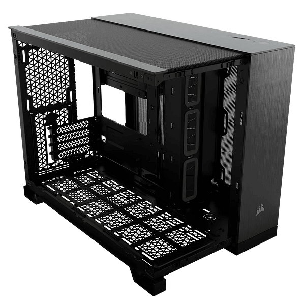 Corsair 2500x Doble  Caja MATX Cristal templado Negro  Aluminio Obsidian
