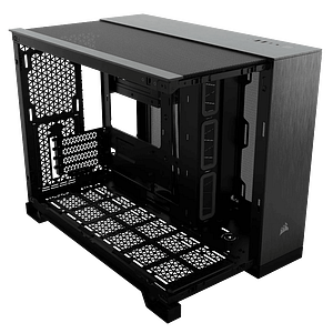 Corsair 2500x Doble  Caja MATX Cristal templado Negro  Aluminio Obsidian