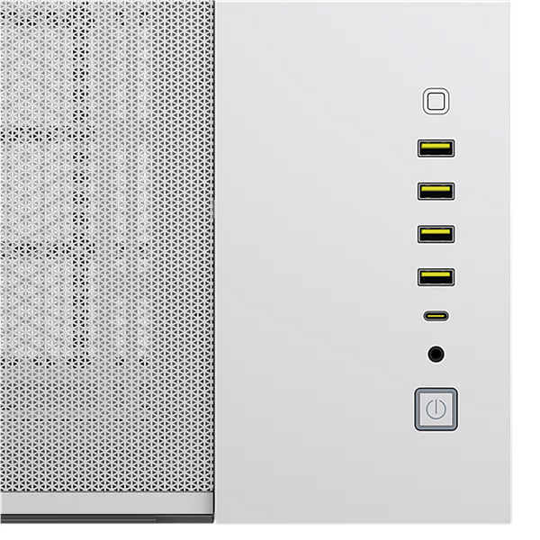 Corsair iCUE Link 6500x RGB Doble  Caja EATX Cristal templado Blanca