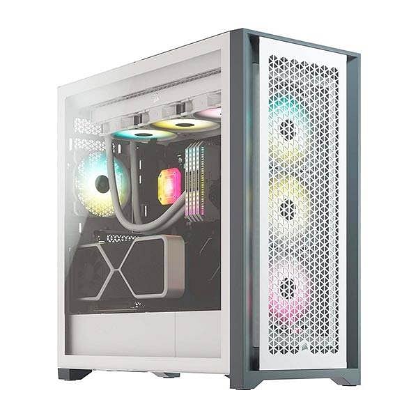 Corsair 5000D Airflow Tempered Glass White ATX  Caja