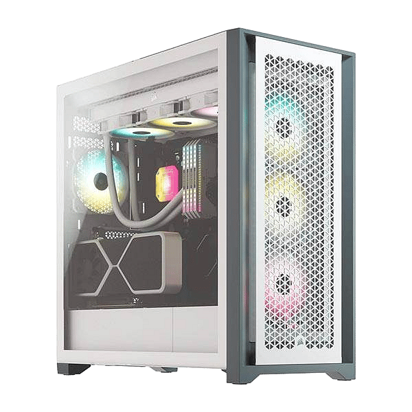 Corsair 5000D Airflow Tempered Glass White ATX  Caja