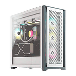 Corsair 5000D Airflow Tempered Glass White ATX  Caja