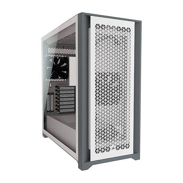 Corsair 5000D Airflow Tempered Glass White ATX  Caja