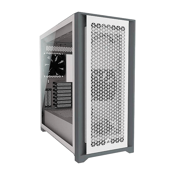 Corsair 5000D Airflow Tempered Glass White ATX  Caja