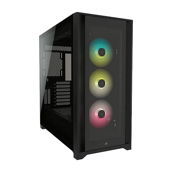 Corsair iCUE 5000X RGB Tempered Glass Black ATX  Caja