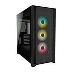 Corsair iCUE 5000X RGB Tempered Glass Black ATX  Caja