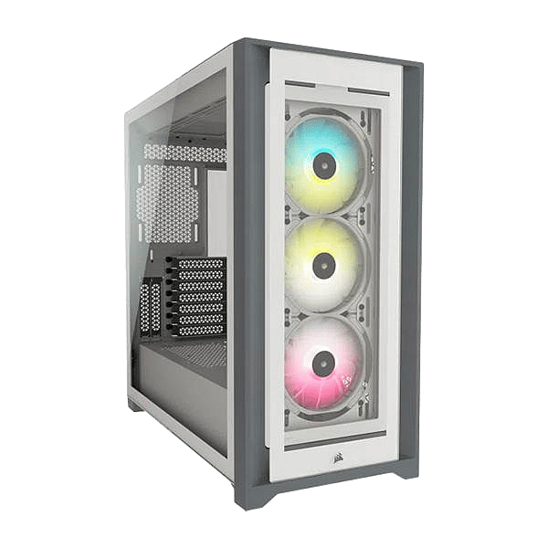 Corsair iCUE 5000X RGB Tempered Glass White  Caja