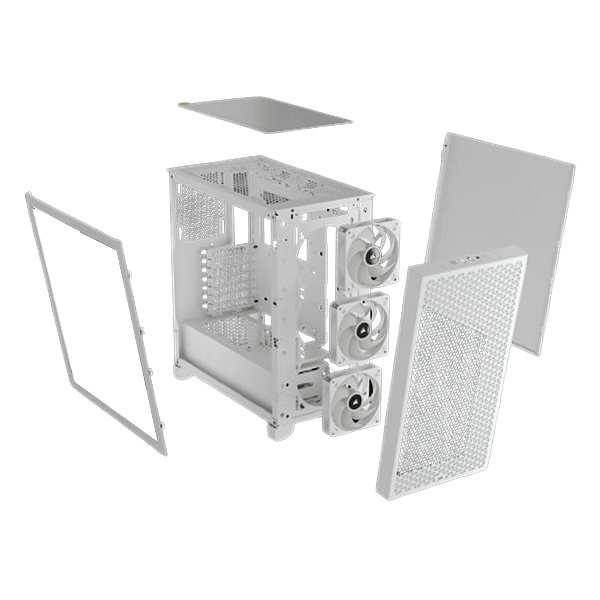 Corsair 3000D ARGB Airflow Blanca ATX  Caja