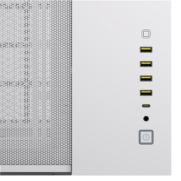 Corsair 6500X Doble  Caja EATX Cristal Templado Blanca