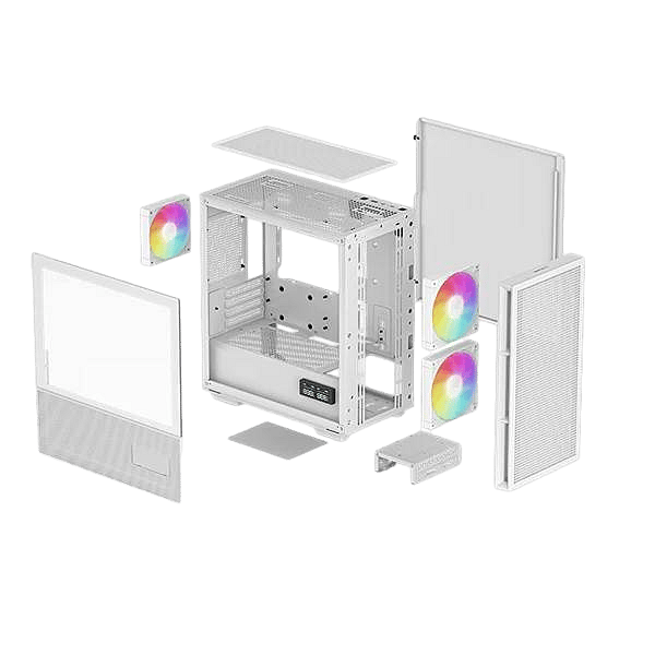 Deepcool CH360 ARGB   Caja Blanca Cristal Templado