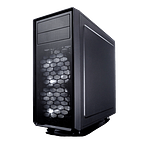 Fractal Focus G negra con ventana  Caja Fractal Focus G negra con ventana  Caja