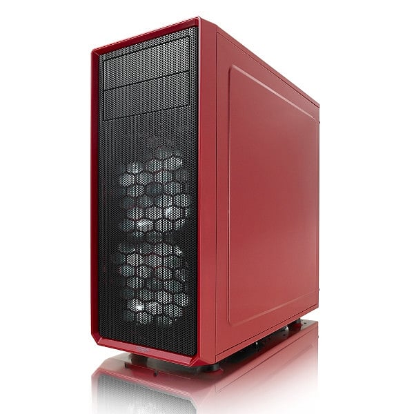 Fractal Focus G roja con ventana  Caja