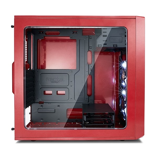 Fractal Focus G roja con ventana  Caja