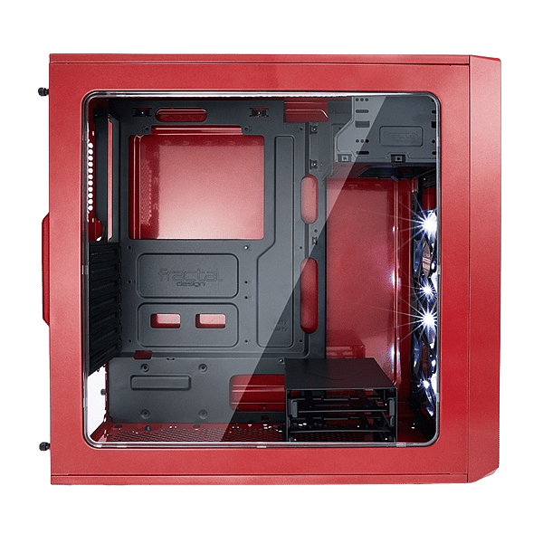 Fractal Focus G roja con ventana  Caja