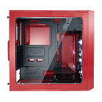 Fractal Focus G roja con ventana  Caja Fractal Focus G roja con ventana  Caja