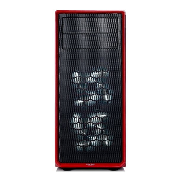 Fractal Focus G roja con ventana  Caja