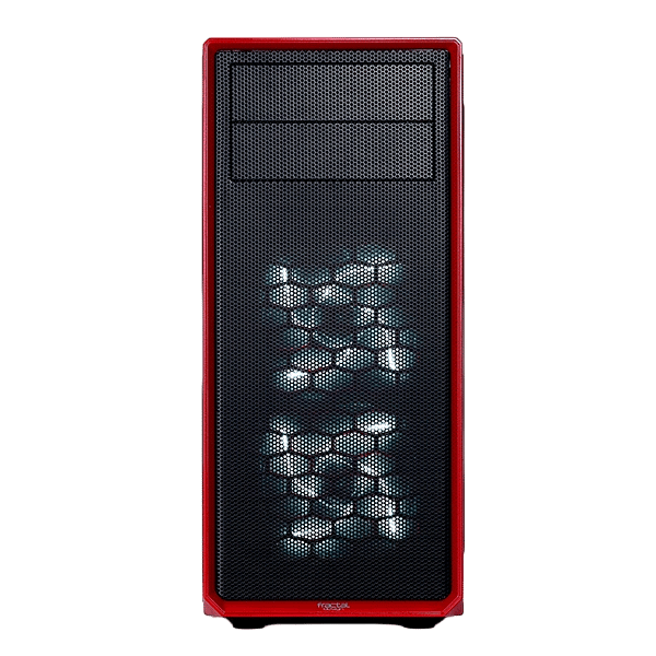 Fractal Focus G roja con ventana  Caja