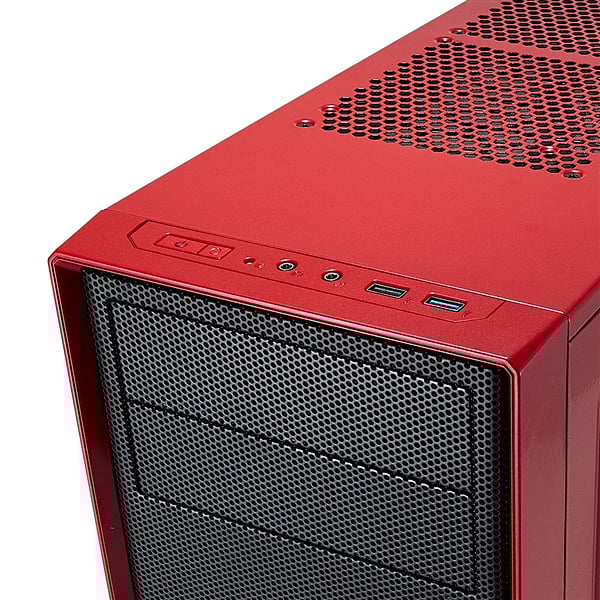 Fractal Focus G roja con ventana  Caja