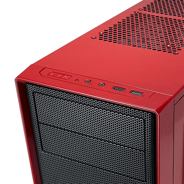 Fractal Focus G roja con ventana  Caja