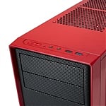 Fractal Focus G roja con ventana  Caja