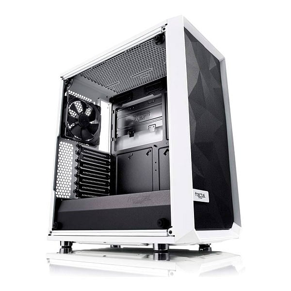 Fractal Meshify C Blanca Cristal Templado  Cajas