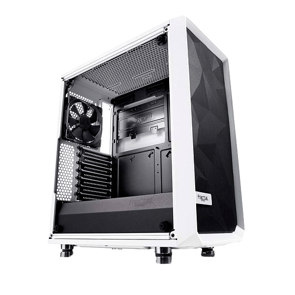 Fractal Meshify C Blanca Cristal Templado  Cajas