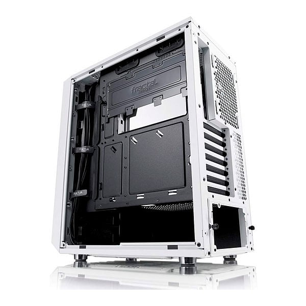 Fractal Meshify C Blanca Cristal Templado  Cajas