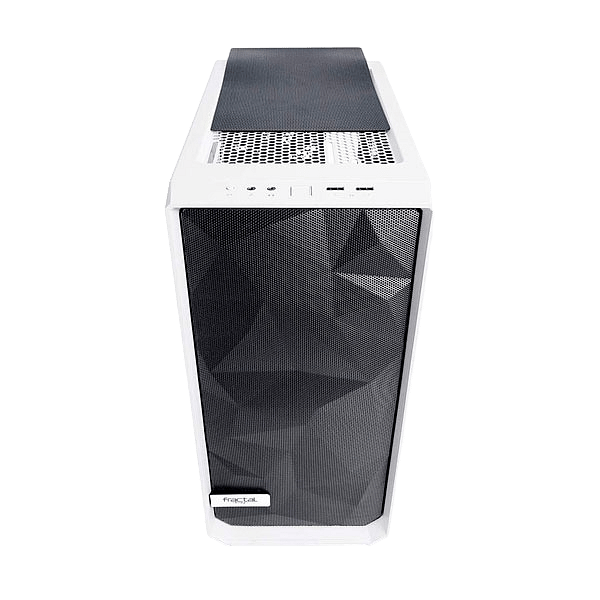 Fractal Meshify C Blanca Cristal Templado  Cajas