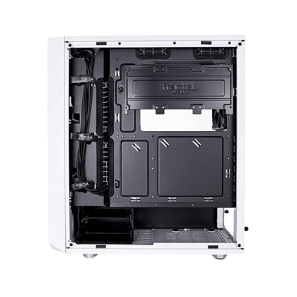 Fractal Meshify C Blanca Cristal Templado  Cajas