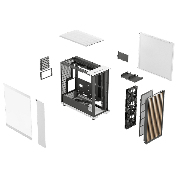 Fractal Design North XL Chalk White TG  Caja EATX Blanca