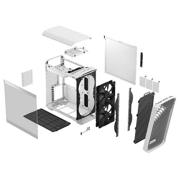 Fractal Design Torrent Compact TG  Caja ATX Cristal templado Blanca