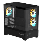 Gigabyte AORUS C201 Panoramic  Caja mATX ARGB Cristal Templado USB 30 Black RGB Fusion