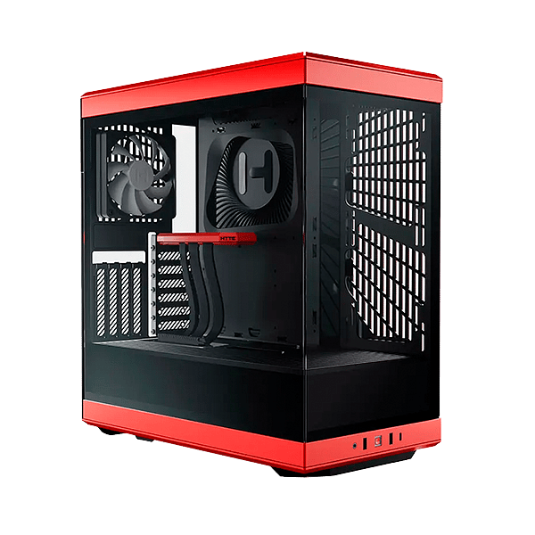 Hyte Y40 Roja  Negra  Caja ATX Cristal templado