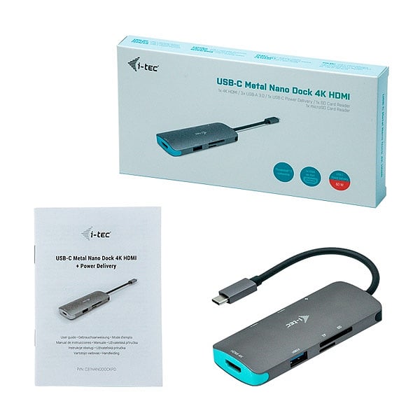 ITec USBC Metal Nano HDMI 4K 100W  Dock