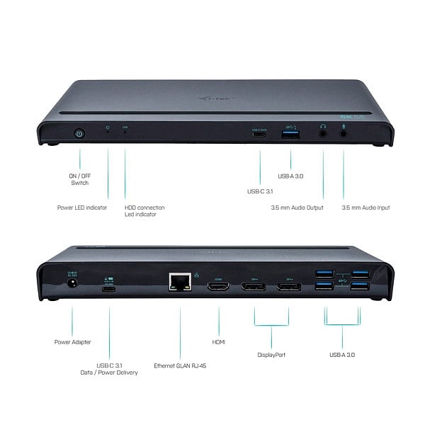 ITec USBC 2 x DisplayPort 1x HDMI 4 x USB 30 LAN  Dock