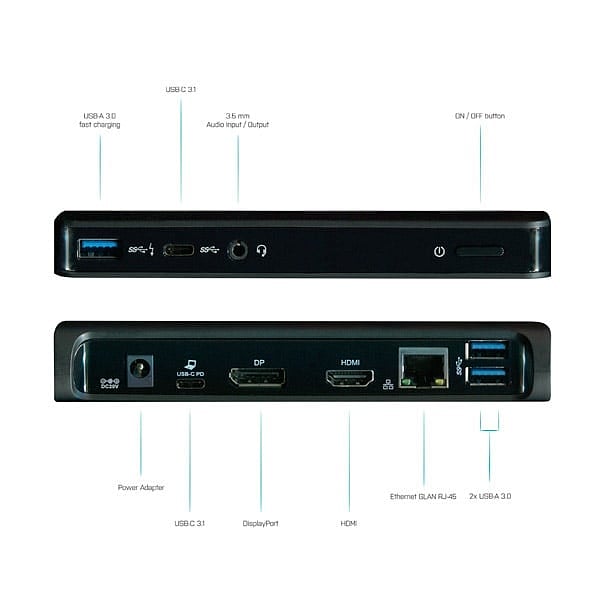 ITec USB C dual display HDMI DisplayPort USB 30 LAN
