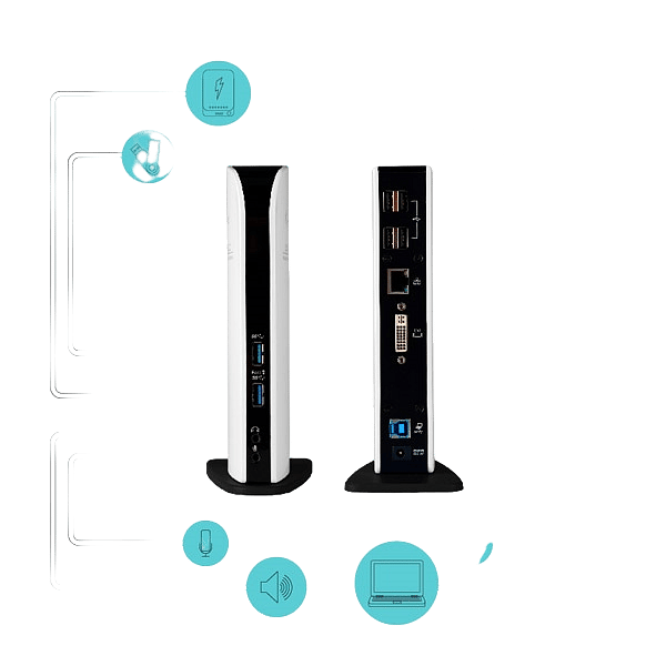 ITec Station advance 2x USB 30 4x USB DVI LAN  Dock
