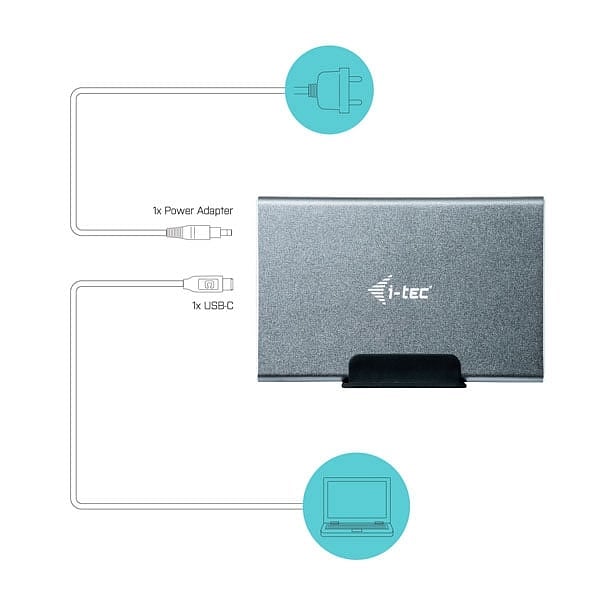 ITec USBC a 2 x 25 Raid  Caja HDD