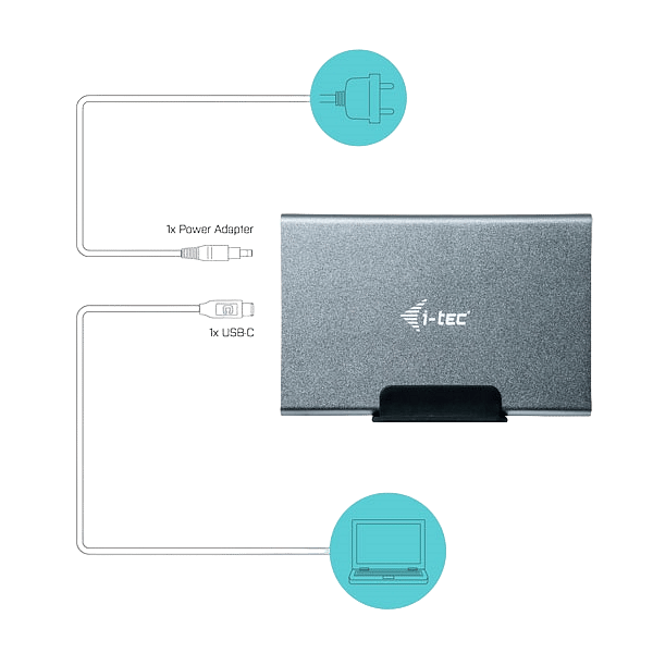 ITec USBC a 2 x 25 Raid  Caja HDD