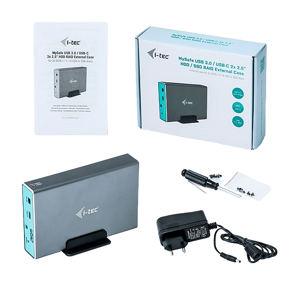 ITec USBC a 2 x 25 Raid  Caja HDD