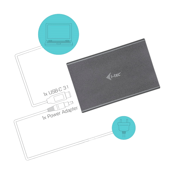 ITec Mysafe USBC a 2X M2 SATA RAID  Cararcasa M2