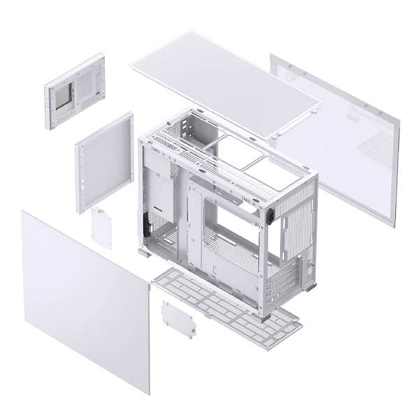 Jonsbo D31 Screen MicroATX Blanca  Caja