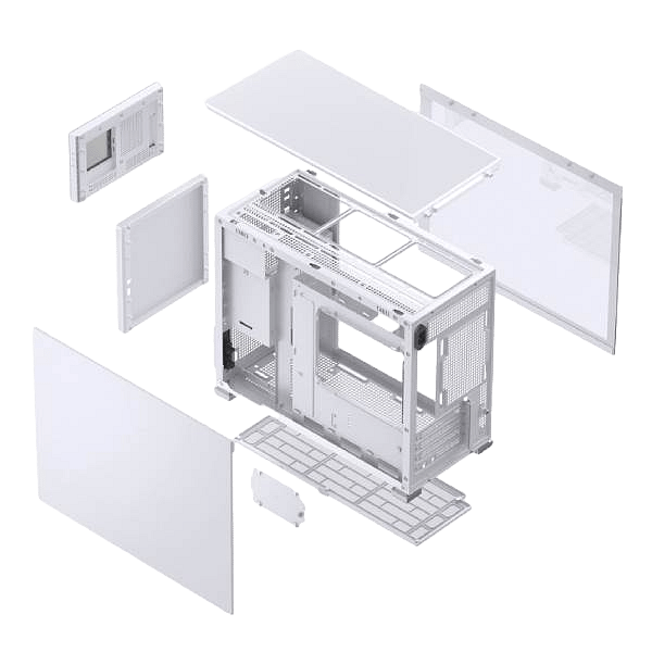 Jonsbo D31 Screen MicroATX Blanca  Caja