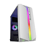 Mars Gaming MCS1 ARGB  Caja MicroATX Cristal Templado Blanca Mars Gaming MCS1 ARGB  Caja MicroATX Cristal Templado Blanca