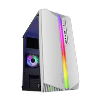 Mars Gaming MCS1 ARGB  Caja MicroATX Cristal Templado Blanca