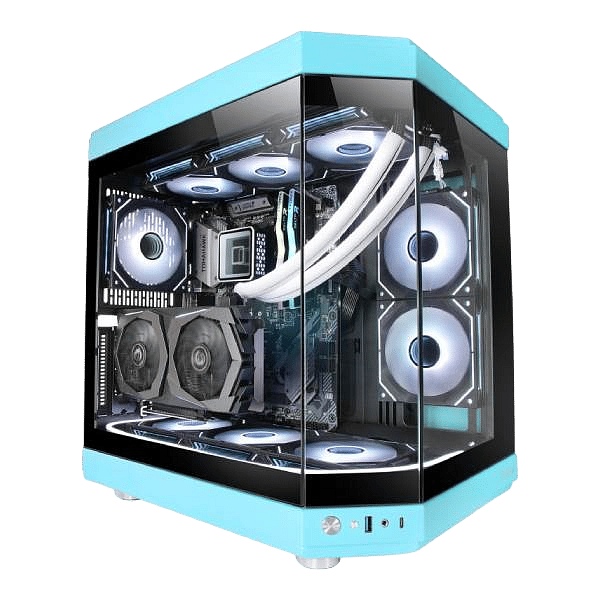 Mars Gaming MC3T Panoramica  Caja ATX Cristal Templado Azul
